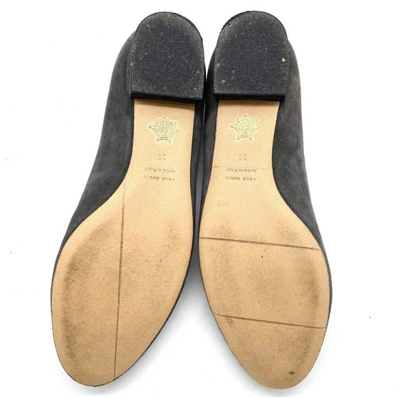 Charlotte Olympia Kitty Cat Gray Suede Flats Loafers, EU 38 US 7.5-8 - Picture 8 of 12